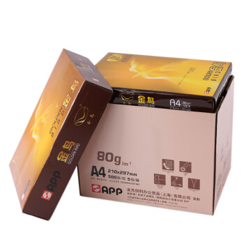 金鸟（APP）A4复印纸70g500张/包5包/箱（2500张）