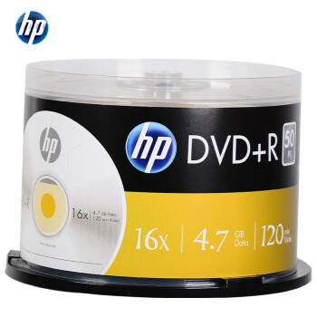 惠普（HP） DVD+R50P 光盘   16速4.7GB 桶装50片